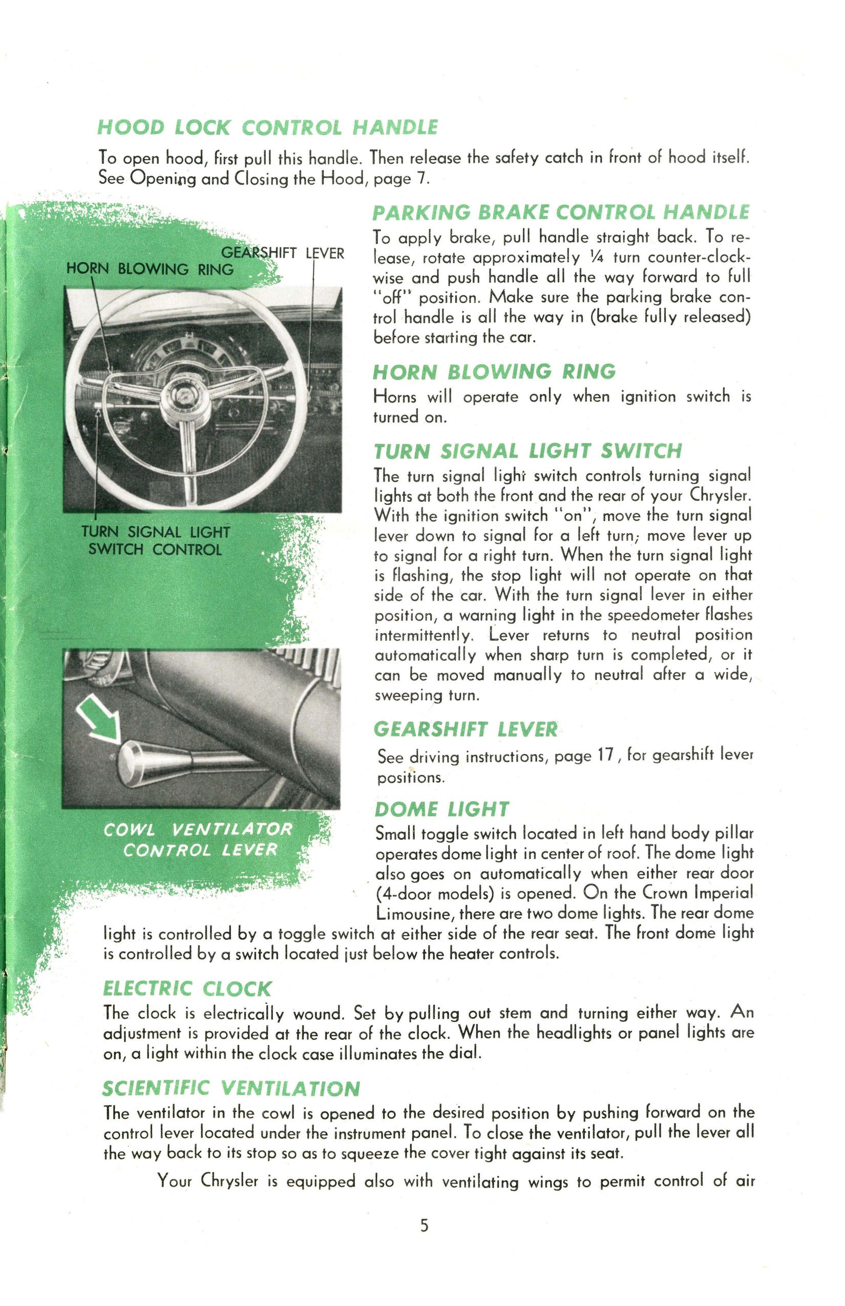 1951 Chrysler Saratoga New York Imperial Manual Page 10